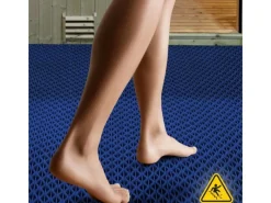 Karat Einbaupools|Hygienematte für Barfußzonen UV Beständig Blau 120 x 500 cm