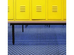 Hygienematte für Barfußzonen UV Beständig Hellblau 120 x 400 cm*Karat Hot