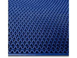 Hygienematte für Barfußzonen UV Beständig Blau 120 x 950 cm*Karat Best