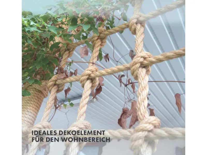 Karat Sportgeräte|Gartenspielgeräte|Juteseil Ø 6 mm Kletterseil Extra Stark Universell Einsetzbar Länge 5 Meter