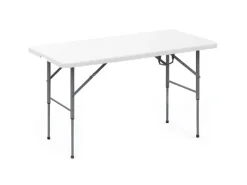 Klapptisch Fukui Höhenverstellbar Wetterfest für Innen und Außen 120 x 60 cm*Karat Hot