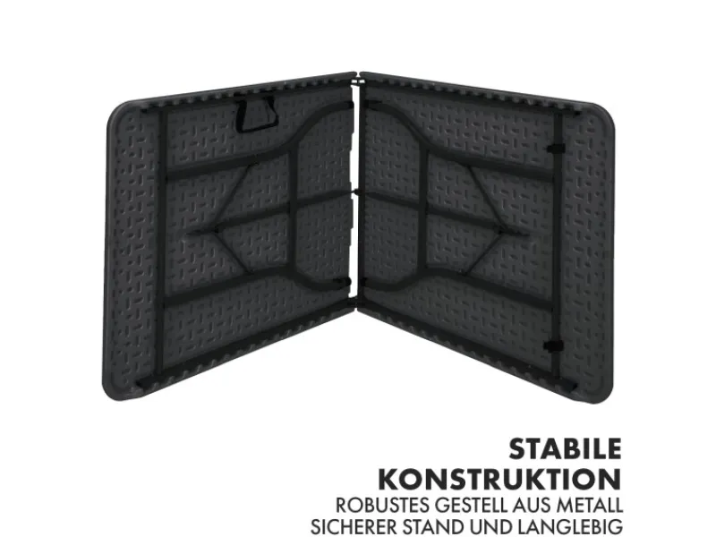 Karat Gartentische|Klapptisch Kyoto Strapazierfähig Wetterfest für Innen und Außen 180 x 73 cm