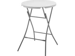 Klapptisch Nagano Runder Gartentisch Stehtisch Faltbar Wetterfest Ø 80 cm*Karat