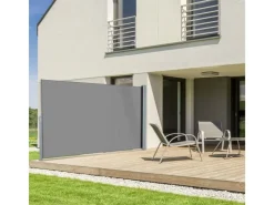 Seitenmarkise - Ausziehbare Markise für Balkon und Terrasse mit Wandhalterung - Blickdicht - 180 x 300 cm*Karat Sale