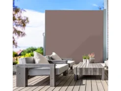 Seitenmarkise - Ausziehbare Markise für Balkon und Terrasse mit Wandhalterung - Blickdicht - 180 x 300 cm*Karat Sale