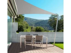 Karat Sonnensegel|Sonnensegel Wasserabweisend Dreieckig - für Garten, Terrasse und Balkon - 5 x 5 x 7 m