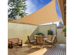 Karat Sonnensegel|Sonnensegel Wasserabweisend Rechteckig - für Garten, Terrasse und Balkon - Sand 3 x 5 m