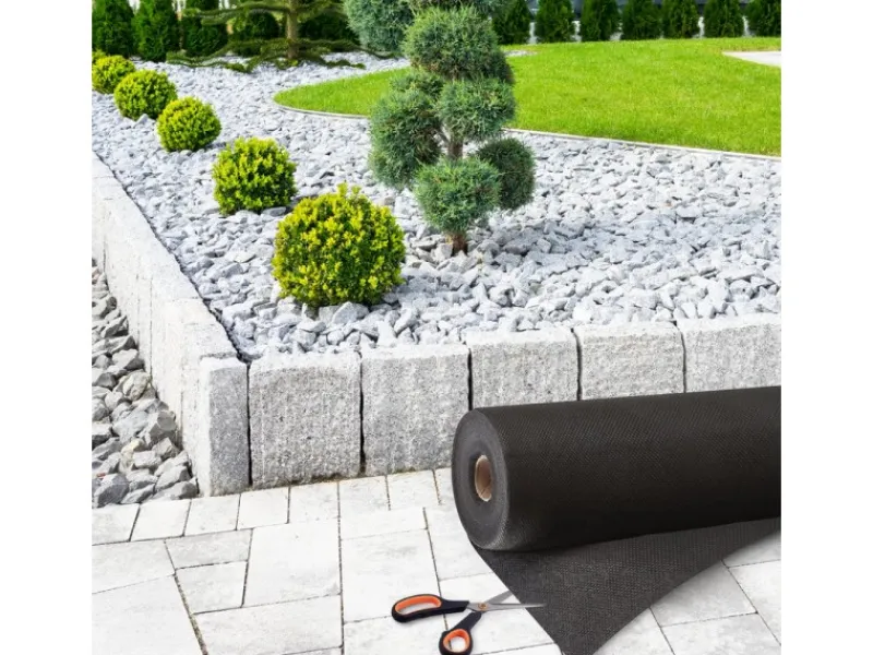 Karat Gartenvliese|Unkrautvlies Ground Control Schwarz 150 g/m² 1,5 x 10 m
