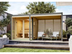 Anbaudach für Saunahaus 