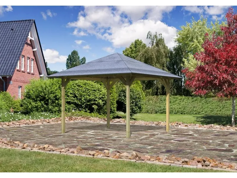 Karibu Gartenlauben|4-Eck-Pavillon Bever 2