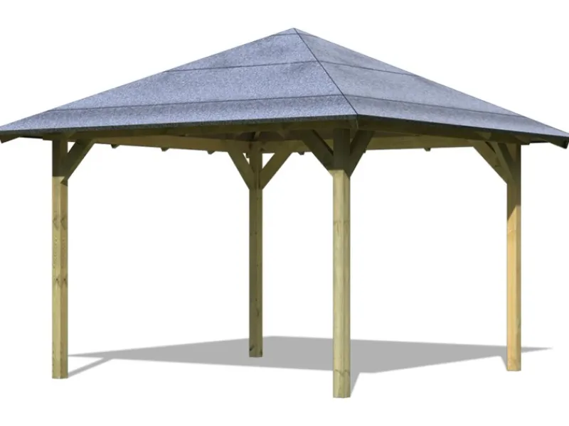 Karibu Gartenlauben|4-Eck-Pavillon Bever 2
