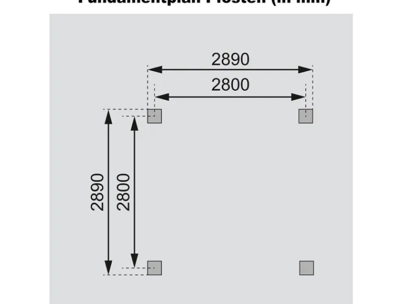 Karibu Gartenlauben|4-Eck-Pavillon Bever 2
