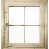Karibu Gartenlauben|Pavillons|Fenster für 38mm Dreh-/Kippbeschlag Naturbelassen 69 cm x 80 cm