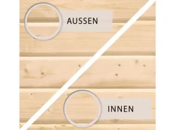 Fußboden für Sockelmaß 209 cm x 213 cm*Karibu Outlet