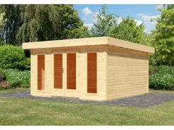 Gartenhaus Adelie Naturbelassen 238 x 393 x 393 cm*Karibu New