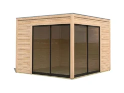 Kinder Karibu Kinder-Gartengeräte|Gartenhaus Dillen 3 Naturbelassen 9,27 m²