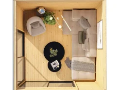 Kinder Karibu Kinder-Gartengeräte|Gartenhaus Dillen 3 Naturbelassen 9,27 m²