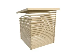 Kinder Karibu Kinder-Gartengeräte|Gartenhaus Jeebel 4 m. Tür Eco Naturbelassen 217 x 342 x 282 cm