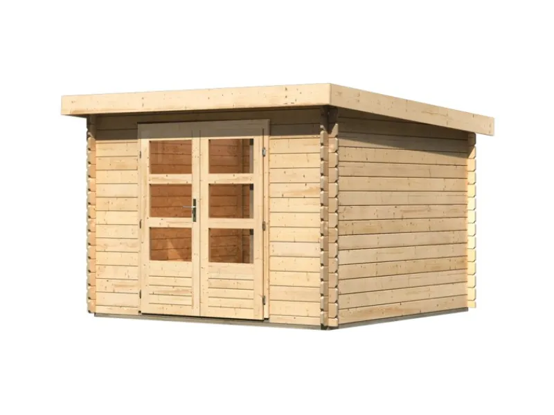 Kinder Karibu Kinder-Gartengeräte|Gartenhaus Kamilla 5 Naturbelassen 7,84 m²