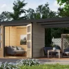 Gartenhaus Set Ernesto D Wassergrau-Anthrazit 4,45 m²*Karibu Hot