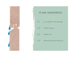 Gartenhaus Set Ernesto D Wassergrau-Anthrazit 4,45 m²*Karibu Hot