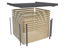 Gartenhaus Set Ernesto D Wassergrau-Anthrazit 4,45 m²*Karibu Hot