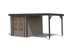 Gartenhaus Set Ernesto D Wassergrau-Anthrazit 4,45 m²*Karibu Hot