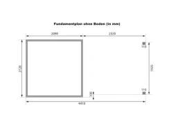 Gartenhaus Set Ernesto D Wassergrau-Anthrazit 4,45 m²*Karibu Hot