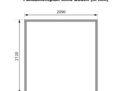 Gartenhaus Set Ernesto D Wassergrau-Anthrazit 4,45 m²*Karibu Hot