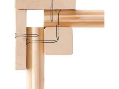 Kinder Karibu Kinder-Gartengeräte|Gartenhaus Set Kumla 2 Naturbelassen mit Anbaudach 235 cm Breit 4,5 m²