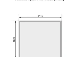 Karibu Gartenlauben|Holz-Gartenhaus Aesch Satteldach Lackiert 242 cm x 182 cm