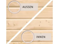 Kinder Karibu Kinder-Gartengeräte|Holz-Gartenhaus Boras Natur Flachdach Unbehandelt 209 cm x 213 cm