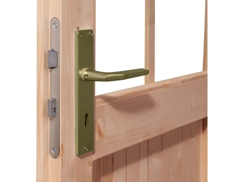 Karibu Gartenlauben|Holz-Gartenhaus Karlskoga 4 Natur Pultdach Unbehandelt 365 cm x 305 cm