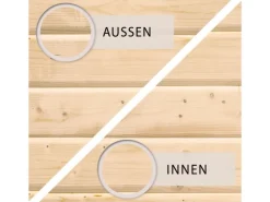 Kinder Karibu Kinder-Gartengeräte|Motorroller|Holz-Gartenhaus Kastberg Naturbelassen Flachdach 360 cm x 240 cm