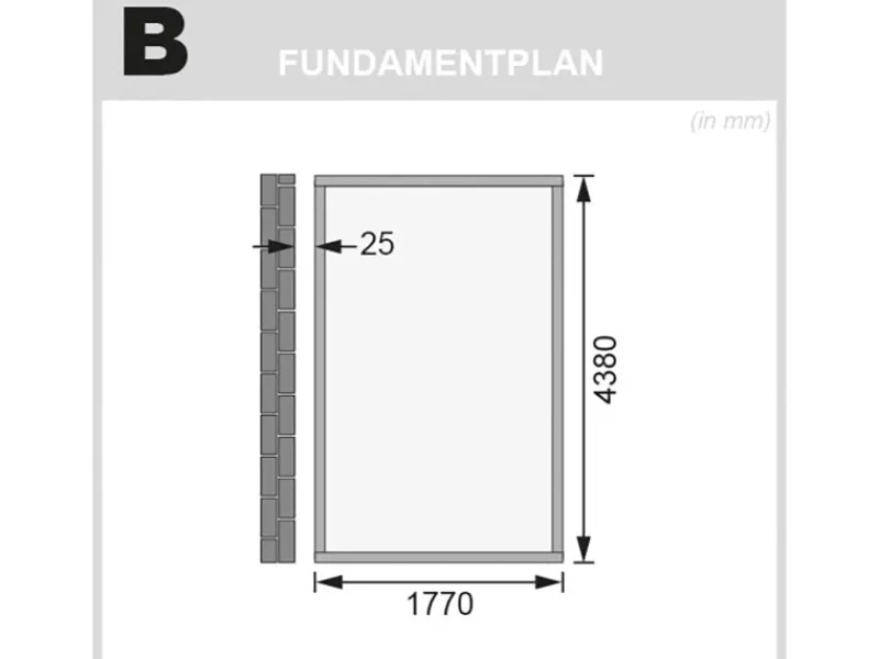 Karibu Gartenlauben|Holz-Gartenhaus Kristiansund Terragrau Lackiert 181 cm x 442 cm