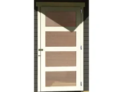 Karibu Gartenlauben|Holz-Gartenhaus Linköbing Pultdach Lackiert 238 cm x 242 cm