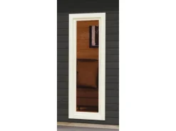 Holz-Gartenhaus Norrköping Terragrau Pultdach Lackiert 365 cm x 305 cm*Karibu