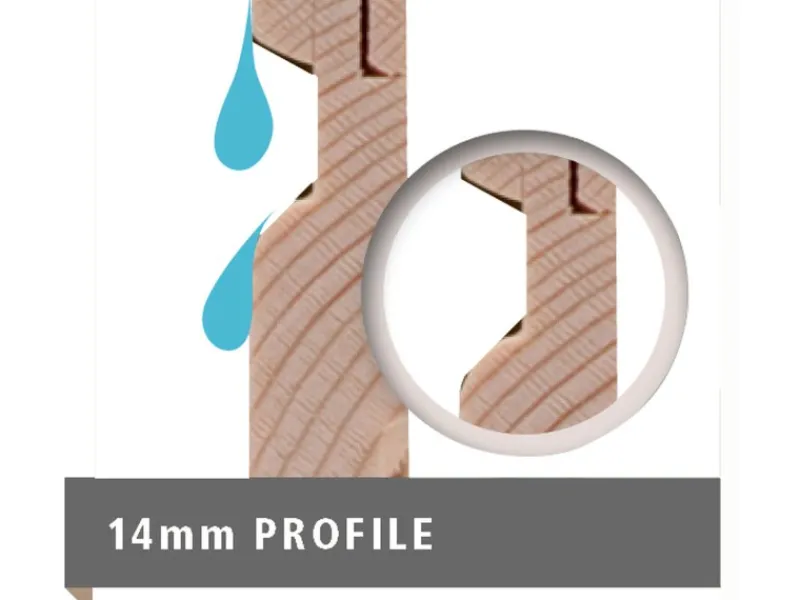 Karibu Gartenlauben|Holz-Gartenhaus Orsa Naturbelassen Satteldach 177 cm x 89,5 cm