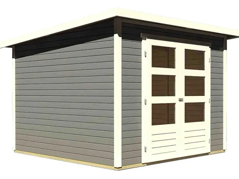 Karibu Gartenlauben|Holz-Gartenhaus Sitten 4 : 242 cm x 242 cm