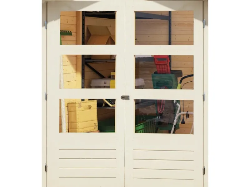 Karibu Gartenlauben|Holz-Gartenhaus Sitten 4 : 242 cm x 242 cm