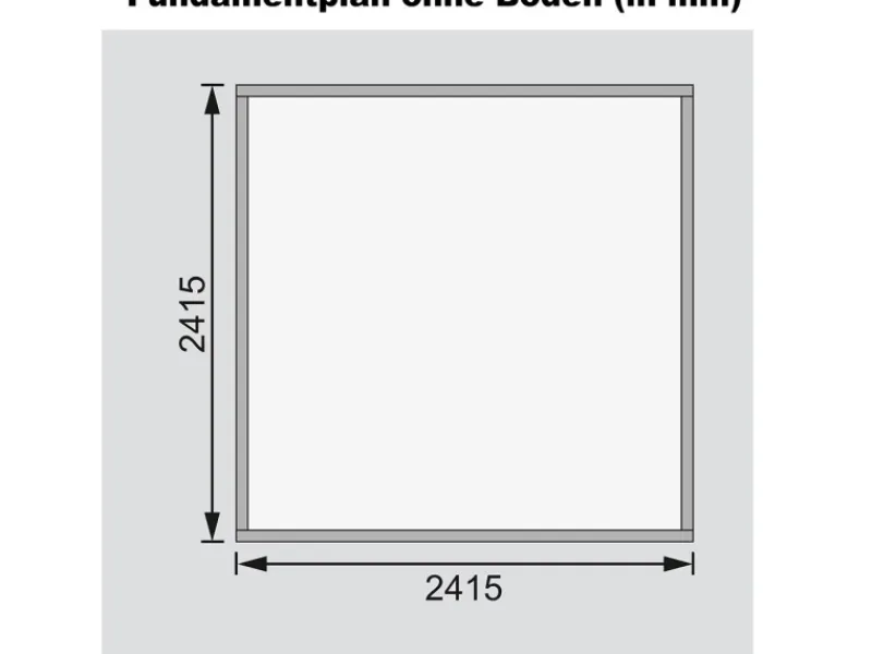 Karibu Gartenlauben|Holz-Gartenhaus Sitten 4 : 242 cm x 242 cm