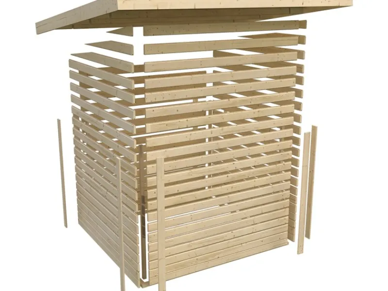 Holz-Gartenhaus Sitten 3 242 cm x 182 cm*Karibu New