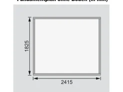Holz-Gartenhaus Sitten 3 242 cm x 182 cm*Karibu New