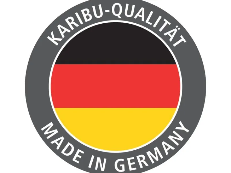 Karibu Gartenlauben|Holz-Gartenhaus Sitten Natur Pultdach Unbehandelt 242 cm x 182 cm