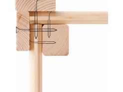 Karibu Gartenlauben|Holz-Gartenhaus Vellinge Natur Unbehandelt 208 cm x 210 cm