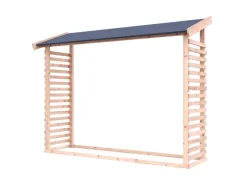 Kaminholzunterstand 2 Naturbelassen 183,8 x 226,2 x 60,4 cm*Karibu Outlet