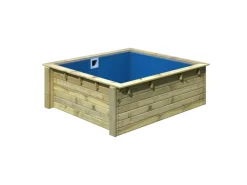 Karibu Aufstellpools|Massivholzpool Pool Minipool Kesseldruckimprägniert 78 x 192,1 x 192,1 cm