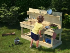 Matschküche Sandy Naturbelassen inkl. Topfset*Karibu