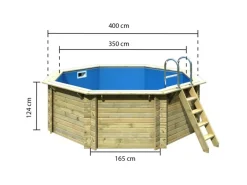 Karibu Aufstellpools|Pool 1 Set A inkl. Skimmer