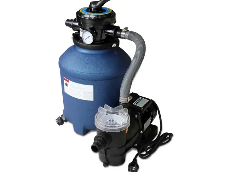 Karibu Einbaupools|Sandfilteranlage inkl. Schläuche Pumpe 4,5 m³/h, 230 V